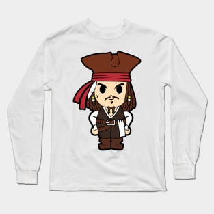 Jack Sparrow Chibi Long Sleeve T-Shirt